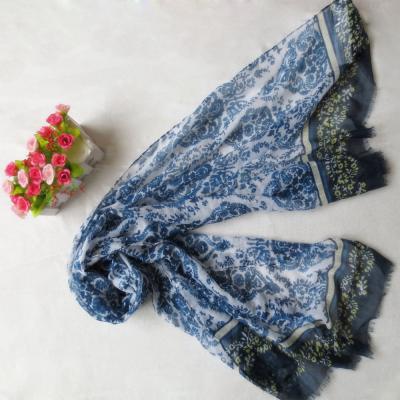 China 2019 Spring Summer Paris Fashion 100% Polyester Beach Scarf for sale