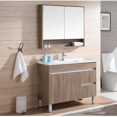 China Modern Hot Sale White Double Sink Marble Bathroom Cabinet Modern Floating Washroom Solid Wood Vanity for sale