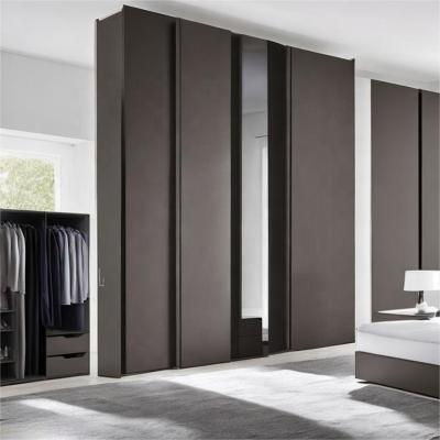 China Adjustable (other) Customized Make Bedroom Furniture New Design Wooden Glass Door Wardrobe Cabinet Closet for sale