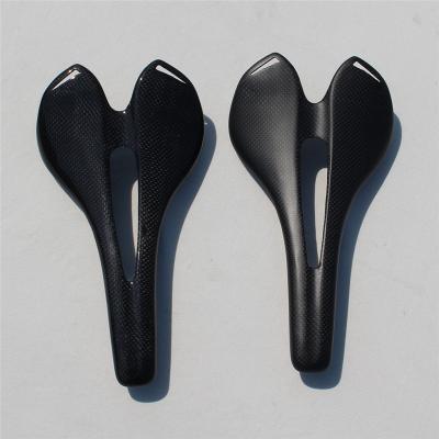 China Suiper 3K Light Polished Mountain Bike Road Bike Carbon Fiber Bicycle Saddle for sale