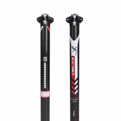 China New Durable Special Arrive EC90 3k MTB Double Nail Road Bike Seatpost Carbon Fiber Bike Seatpost Bike Parts for sale