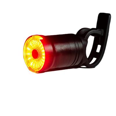 China Smart CNC Alloy IPX6 LED Bicycle Accessories Brake Sensor Bike Tail Aluminum Waterproof Fill Light for sale