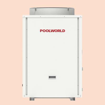 China Easy Install POOL WORLD High Temperature Air Water Heatpump Commercial High Temperature Air Source Heat Pumps en venta