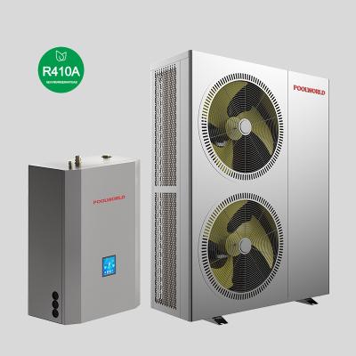 China Easy Install Split Type DC Inverter Heater EVI Heating +Cooling+DHW Air To Water Heat Pump For Sale for sale