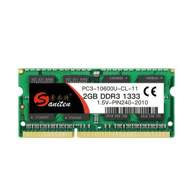 China High Performance Saniter Factory Wholesale DDR3 2GB 1333MHz Laptop RAM Computer Memory SODIMM for sale