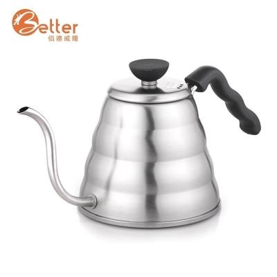 China Viable Chinese Supply Stainless Steel Drip Maker Tea Coffee Mug Pot Gooseneck Kettle for sale