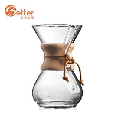 China Sustainable Coffee Dripper Pour Over With Borosilicate Glass Reusable Stainless Steel Filter Coffee Dripper Manual Brewer With Sleeve for sale