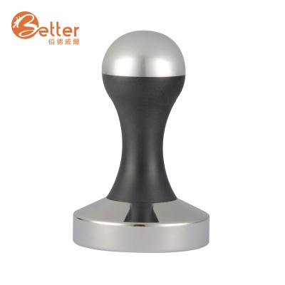 China Perfectly Ergonomic Bartender Sustainable 48Mm Stainless Steel Espresso Tamper With Aluminum Bottom for sale