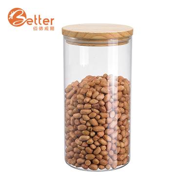 China Freshness Preservation Best Sellers Restaurant Food Storage Bottles Honey Containers Borosilicate Glass Jars for sale