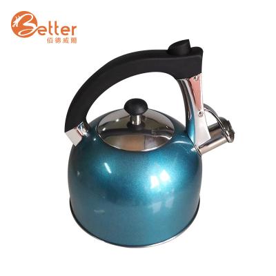 China Wholesale Home Viable Appliances Multicolor Stainless Steel Whistling Kettle for sale