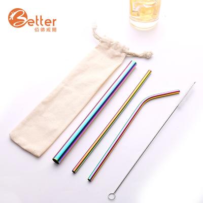 China Sustainable Quality Drinking Steele Kids Water Straw Drink Reusable Automatic Metal Stainless Bottle Drinking Straws for sale