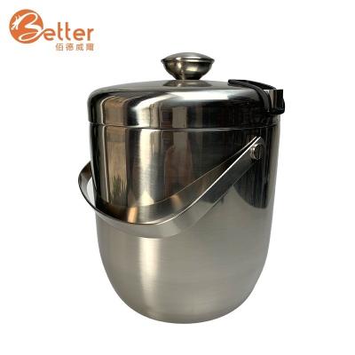 China Double Wall Metal Viable Creative Juice Nightclub Champaign Big Ice Cream Bucket for sale