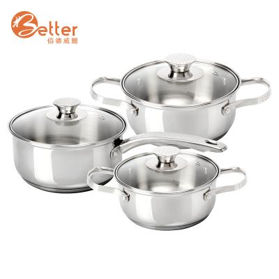 China 2021 Sustainable Popular Chef Cookware Society Cookware Stainless Steel Kitchen Cares Cookware for sale