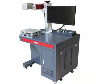 China GJ-EP20 Fiber Laser Marking Machine 20w 30w 50w Mopa Smart Gold Metal Cabinet Color Fiber Laser Marking Machine for sale