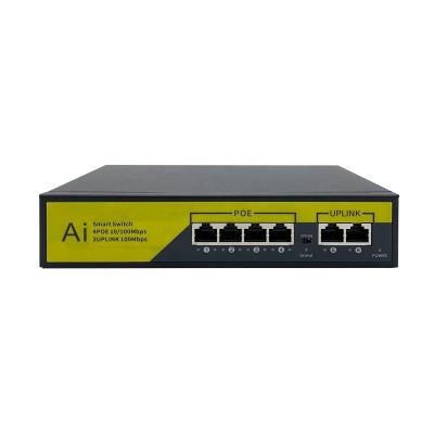 China POE OEM/ODM PoE Switch 4 8 16 24 Ports Integrated PoE Switch Support 10/100M Network 802.3af/at DC48V Power Supply for sale