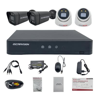 China NIGHT VISION 4ch 2MP AHD TVI CVI 5MP-N IPC CCTV Security Surveillance System 5 in 1 DVR Kit with Bullet AHD Cameras for sale