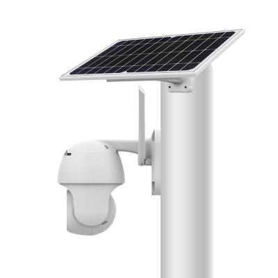 China Face detection hd intelligent ptz solar powered IP camera 4G PTZ outdoor waterproof solar solar camera for sale