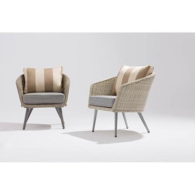 Cina 5 anni Cornice Moderno Disegno Poli Rattan Outdoor Lounge Divano da giardino Acque resistenti Poltrona marrone per il riposo in vendita