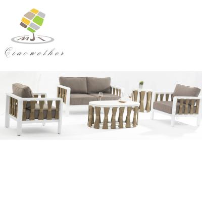 Κίνα Εξωτερικά έπιπλα Lounge Patio Garden Sofa Set Αλουμίνιο Σύγχρονο σχέδιο για εξωτερικούς χώρους προς πώληση