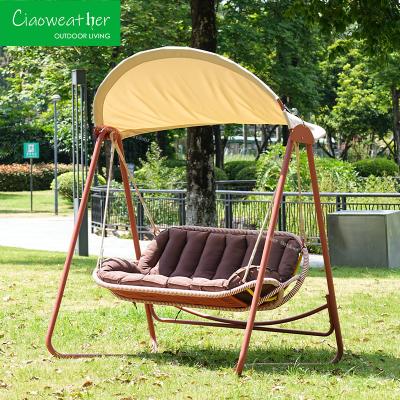 Chine Chaises d'équitation de jardin de couleur personnalisées patio arrière-cour de l'extérieur Swing Canopy Coussines de siège Couverture pour les meubles de jardin à vendre