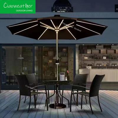 China Fashion Umbrella for Hotel Courtyard Parasols Outdoor Patio Center Pole Sunshade Garden Umbrella for sale