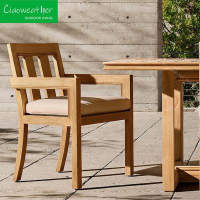 China Dining Table and Chair Set for Hotel Restaurant Banquet Home Coffee Luxury Modern Teak Outdoor Furniture for sale