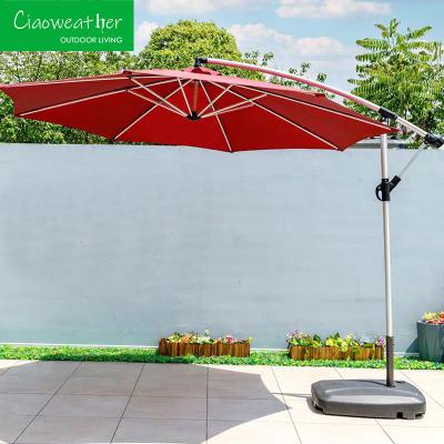 China Mail Packing Outdoor Garden Leisure Facilities Large Sunshade Sun Umbrella with Balcony and Sunshade for sale