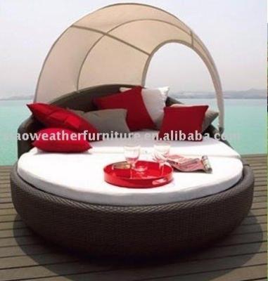 China Modern Outdoor Furniture Garden Sofa Rattan Single Lounger for Leisure Time for sale