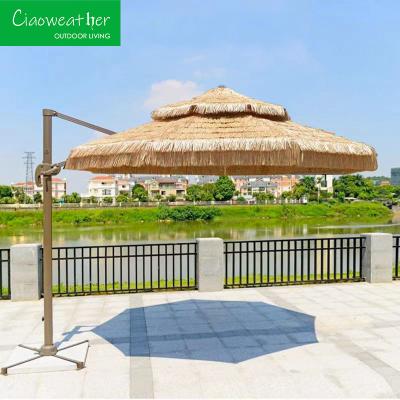 China Postverpackung N Farbiger Garten Pool Sonne Wasserdicht Winddicht Außen Terrasse Lager Römischer Sonnenschirm Regenschirm Für Restaurant zu verkaufen