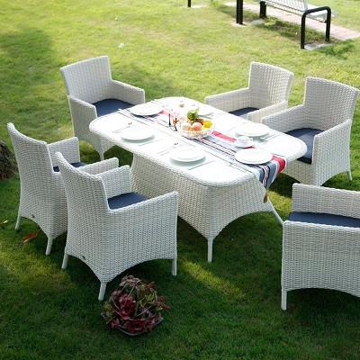 China Foldable Rattan Table Set The Perfect Addition to Your Modern Outdoor Dining Setup for sale