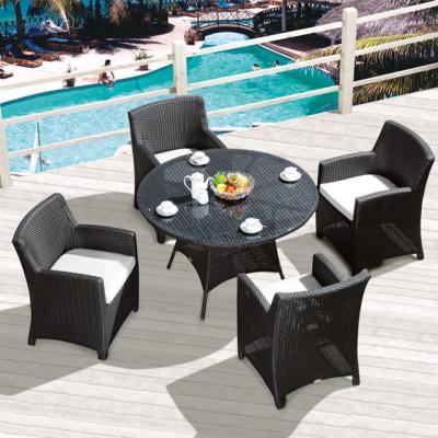 China Muebles de comedor de 4 piezas Conjunto de mesa y sillas exteriores para muebles de casa en venta