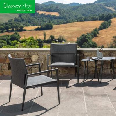 China Weather-Resistant Aluminum Rattan Patio Chair for Hotel Restaurant Banquet Home and Coffee for sale