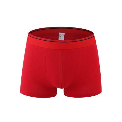 China Wholesale Antibacterial Boxer High Quality Soft Comfortable Backrest Red Charming Mens Underwear Mens Boxers Boxer for sale