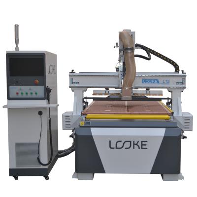 China Hotels 4'x8 ATC CNC Router With Changing Linear Tool For Making Wood Furniture for sale