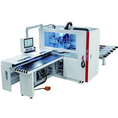 China Garment Shops High Power 6 Drilling Machine CNC Woodworking Multi Sided Boring Machine For Sale Wood Furniture MDF Plywood Making for sale