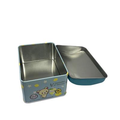 China Gift & Rectangular Food Grade Cookies Material Metal Craft Candy Gift Packaging Tin Box for sale