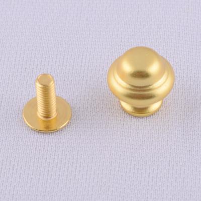 China High Quality Solid Brass Wood Box Knobs Metal Round Wood Box Cabinet Knobs and Studs for sale