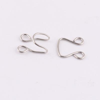 China Factory Wholesale Large Size Underwear Metal Brass Eye And Hook For Garment Bra Buckle Accessories for sale