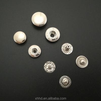 China Factory Supply Metal Spring Type Dry Cleaning Button Mix Fashion Snap Button For Garment for sale