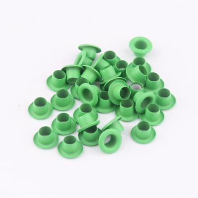 China Garment Accessories Like Small Green Color 3.5mm Metal Round Eyelet Grommet For Garment Shoes Accessories for sale