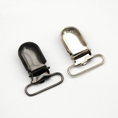 China Garment Accessories Wholesale Bulk Customized Metal Suspender Cut 25mm For Overalls And Suspender Pants for sale