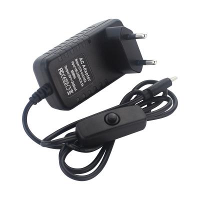 China Raspberry pi 4 model B 5V 3A type-c power adapter with on/off switch EU USA UK AU charger raspberry pi 4 power supply for sale