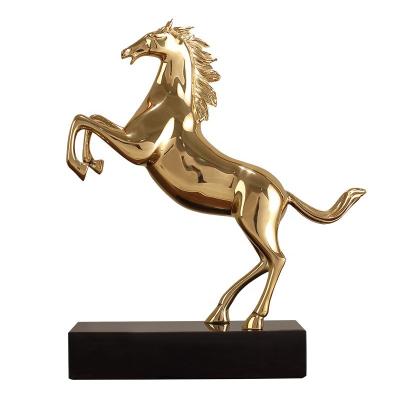 China China Home Ornament Metal Horse Figurines Crafts Indoor Decor Gold Horse  Model For Home Decoration for sale