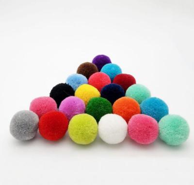 China DIY crafts home decoration jewelry making garland matching diy toy felt pom poms and colorful yarn pom poms for crafts for sale