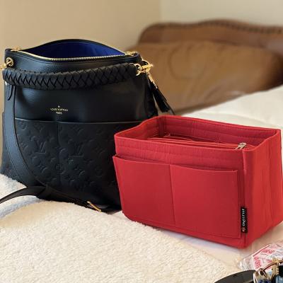 China Fashion Felt Insert Purse Organizer Women Purse Handbag Bag In Bag Felt Bag Organizer For Fast Neverfull for sale