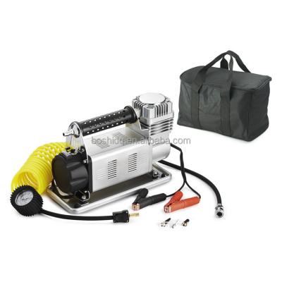 China Heavy Duty 12V Automobile Bicycle Battery Car Tire Inflation 60mm Cylinder Air Compressor Car Air Compressor Tire Inflator for sale