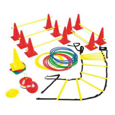 China For All Sport Field Marker China Factory Sale Speed ​​Agility Disc Cones Kit Football Training Sports Equipment Agility Ladder and Cones for sale