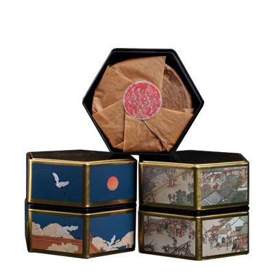 China New Chinese Incense Coil Customer Incense Natural Indoor Health YJC003-2 For Buddhist With Luxury Hexagonal Exquisite Packaging Gift Box for sale