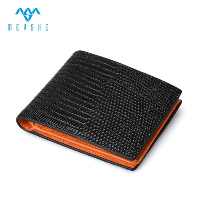 China Custom made fashion rfid rfid luxury genuine leather high quality yellow black wallets for unisex for sale