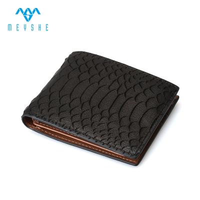 China Custom high quality snake rfid luxury genuine leather rfid wallet for unisex for sale